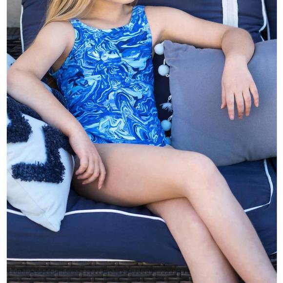 NEW LIMEAPPLE mavi - tie-dye one piece swimsuit in blue - Picture 2 of 3